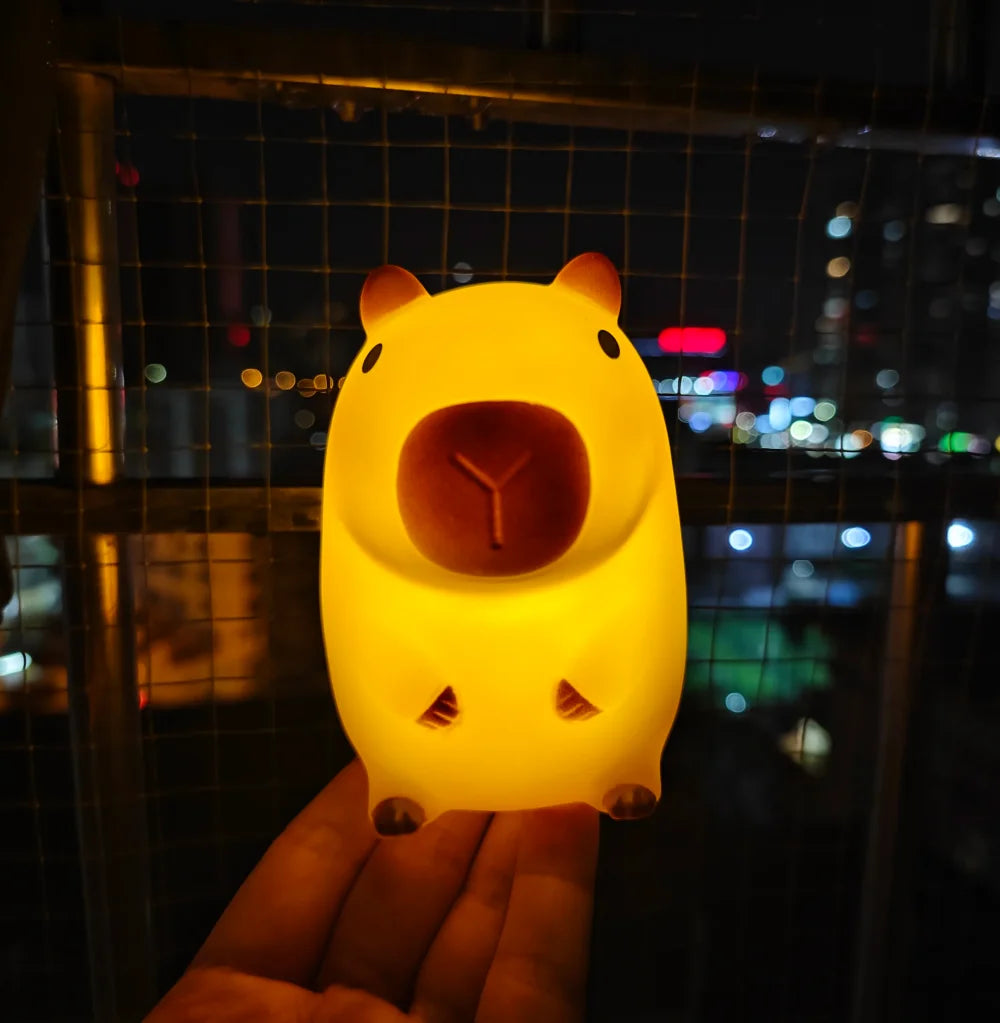 Cute Capybara Silicone Night Light
