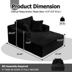 Convertible Memory Foam Sofa Bed