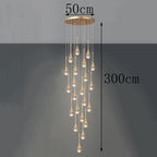 Modern Crystal Staircase Chandelier
