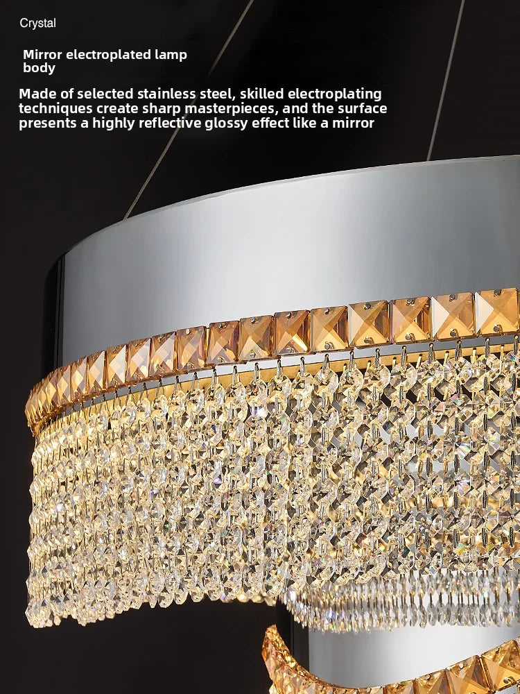 Luxury Crystal LED Pendant Chandelier