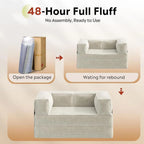 Convertible Corduroy Sleeper Sofa
