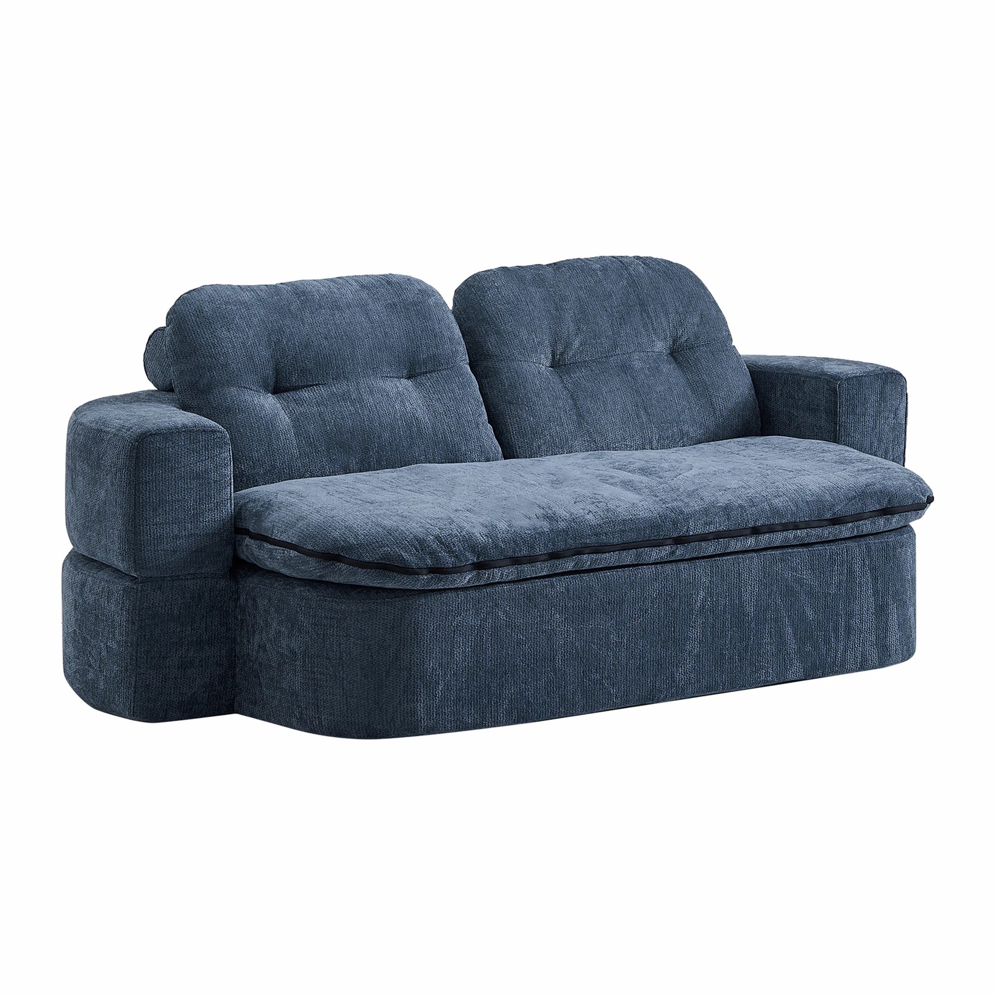 79" Boneless Convertible Loveseat Bed