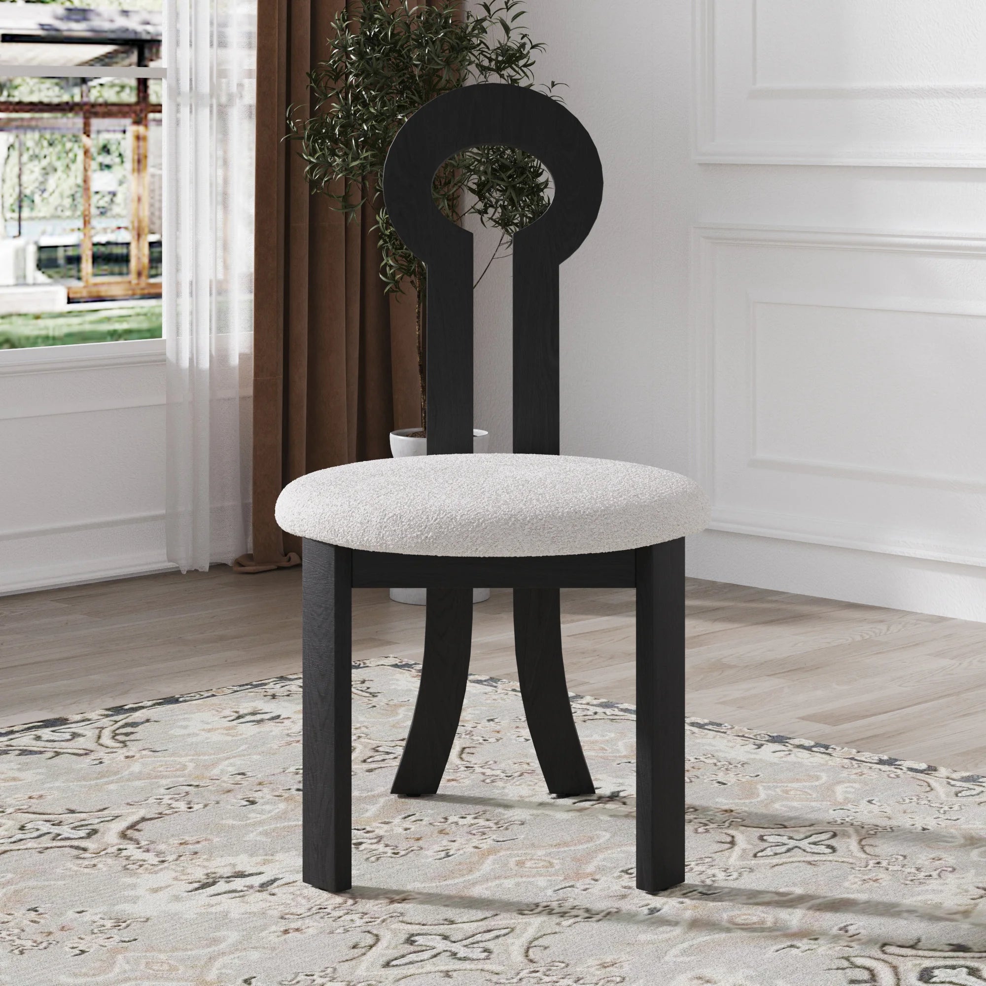 Modern Wooden Dining Chairs Set
