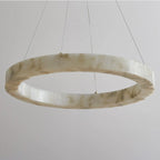 Modern Faux Marble Round Pendant