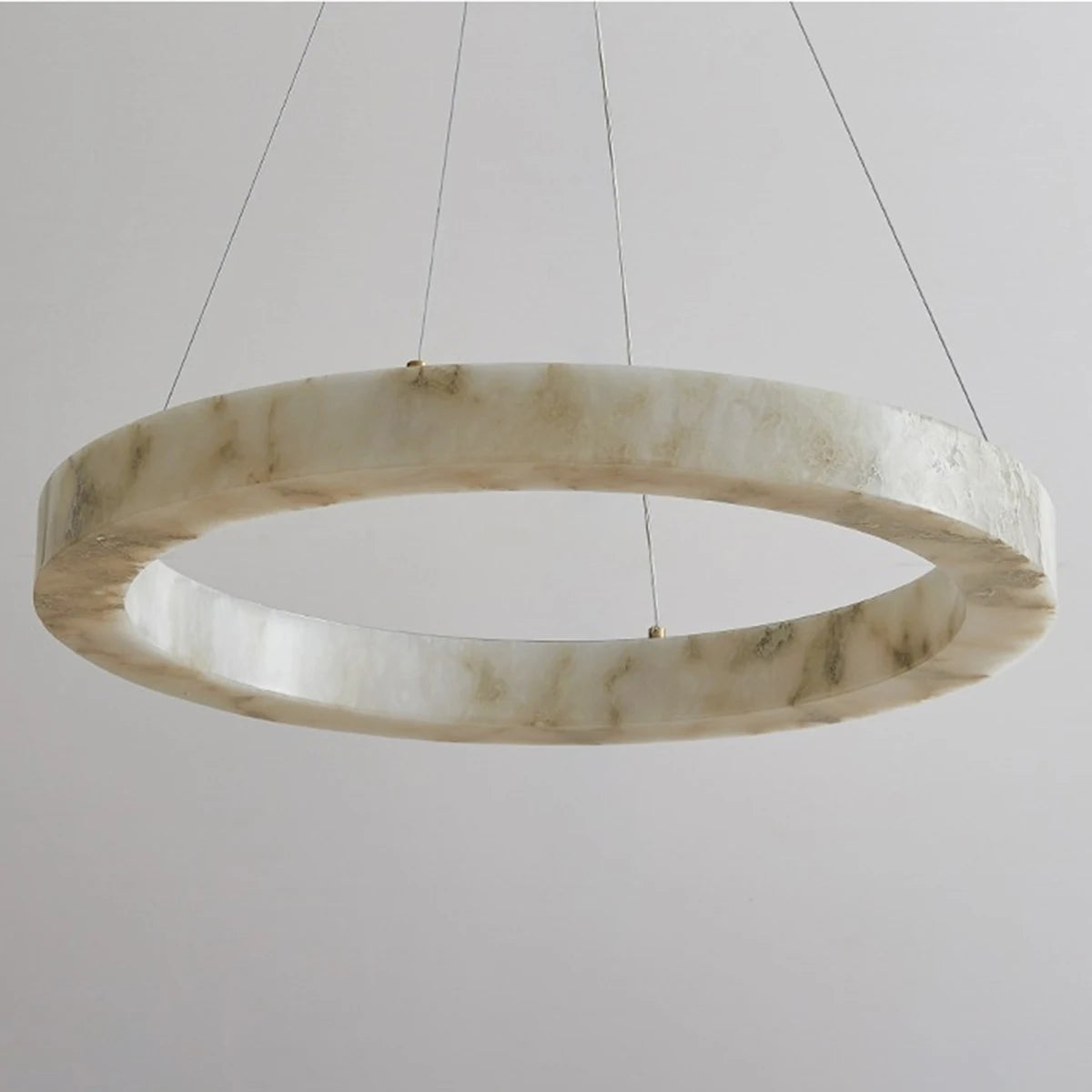 Modern Faux Marble Round Pendant