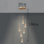 Modern Crystal Staircase Chandelier