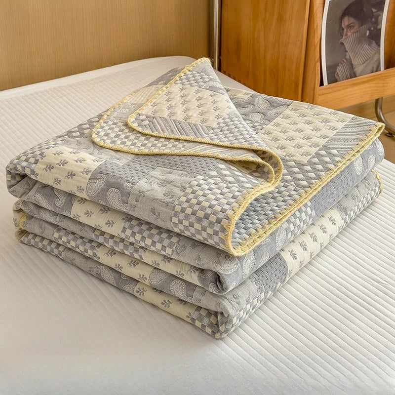 Cotton Gauze Summer Quilt Blanket