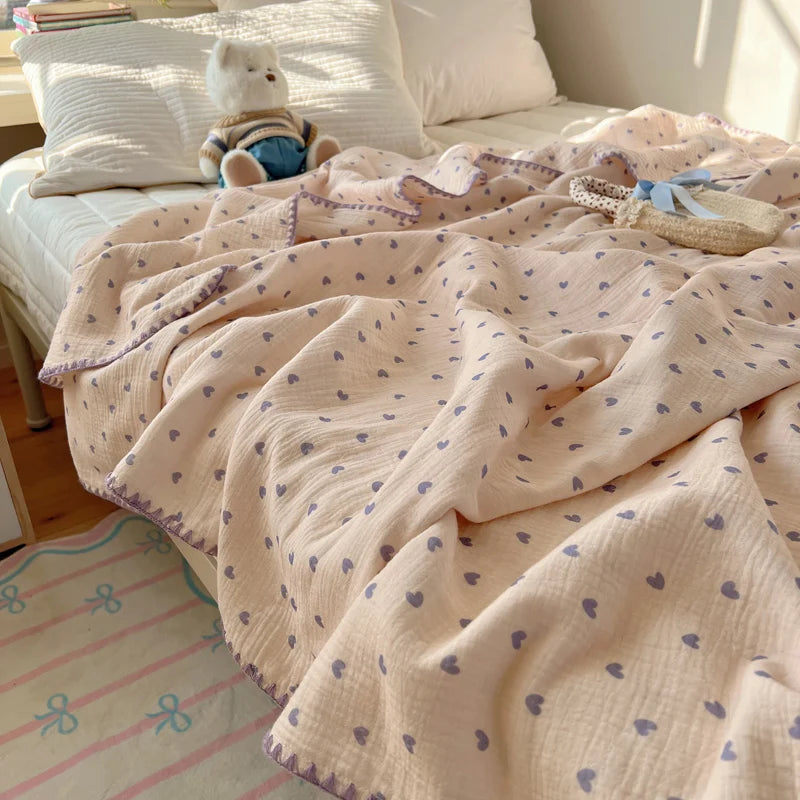 Pure Cotton Cartoon Summer Blanket
