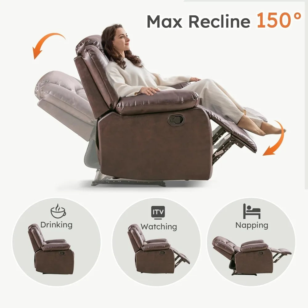 Extra Wide Overstuffed Recliner