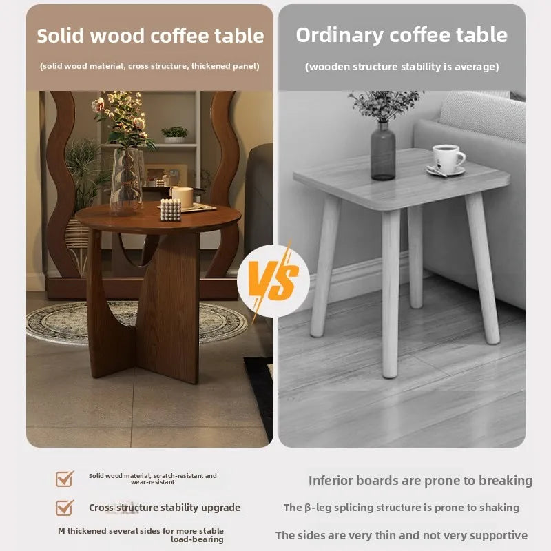 Nordic Solid Wood Round Table