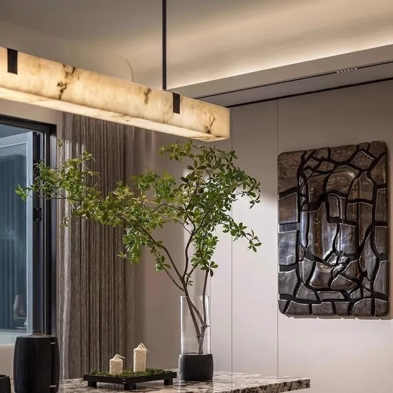 Marble Linear Pendant Light