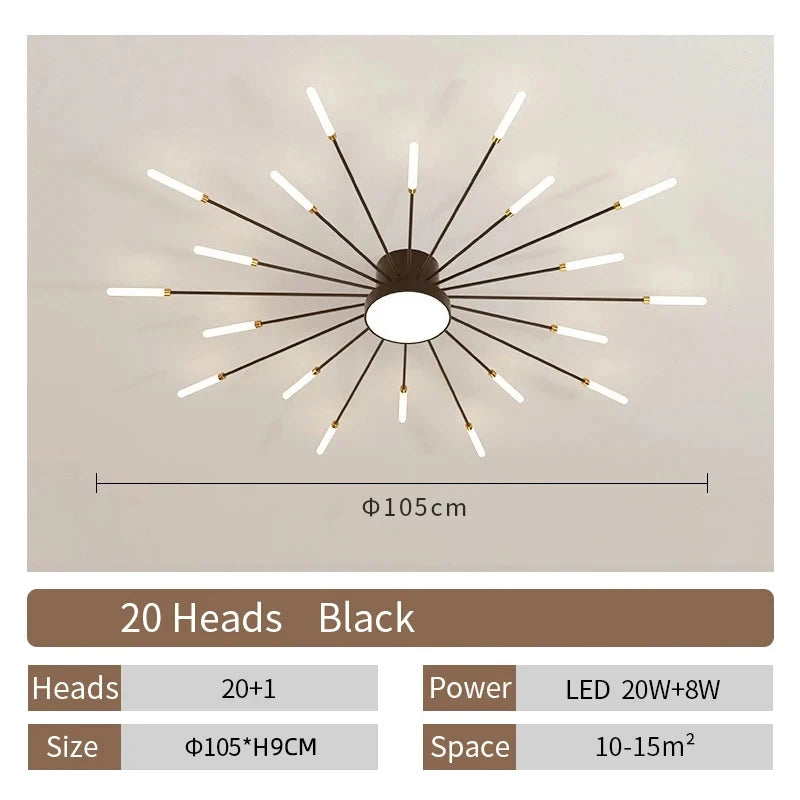Fan-Shaped LED Ceiling Lamp
