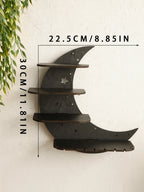 Moon Shaped 4-Tier Wall Shelf