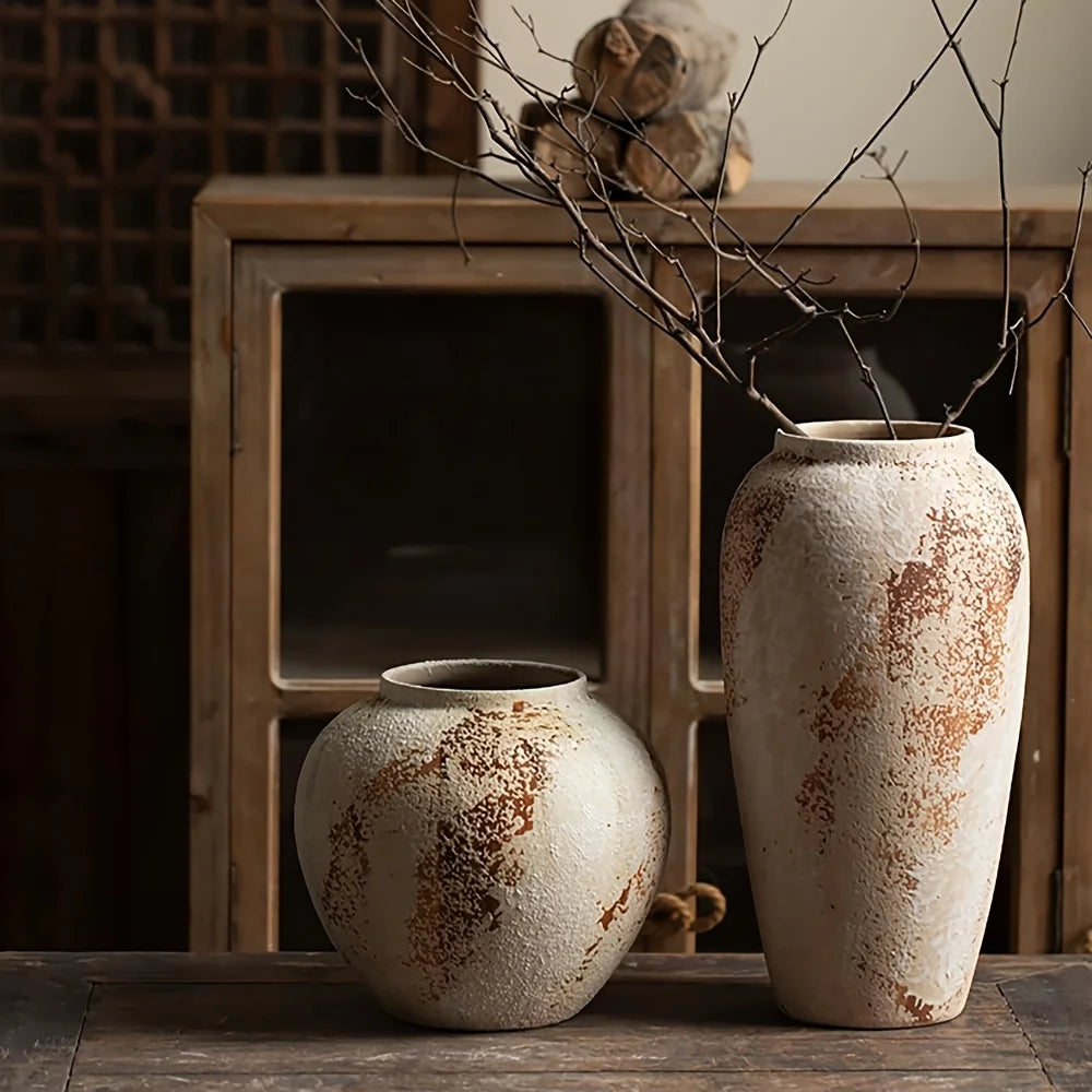 Elegant Spotted Retro Ceramic Planter