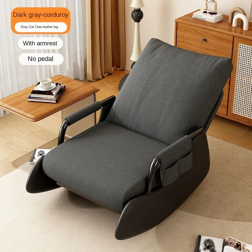 Modern Velvet Rocking Lounge Chair