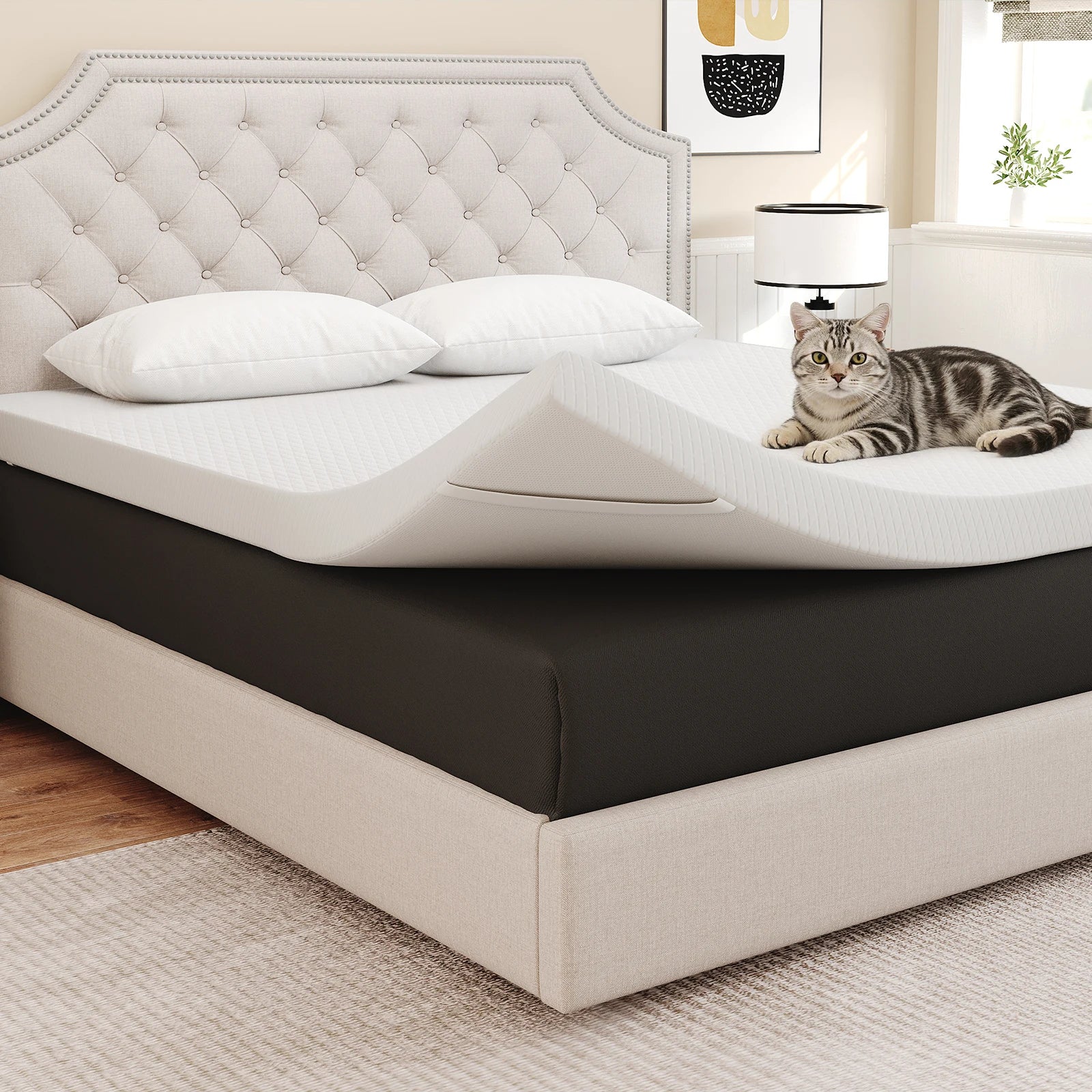Gel Memory Foam Mattress Topper