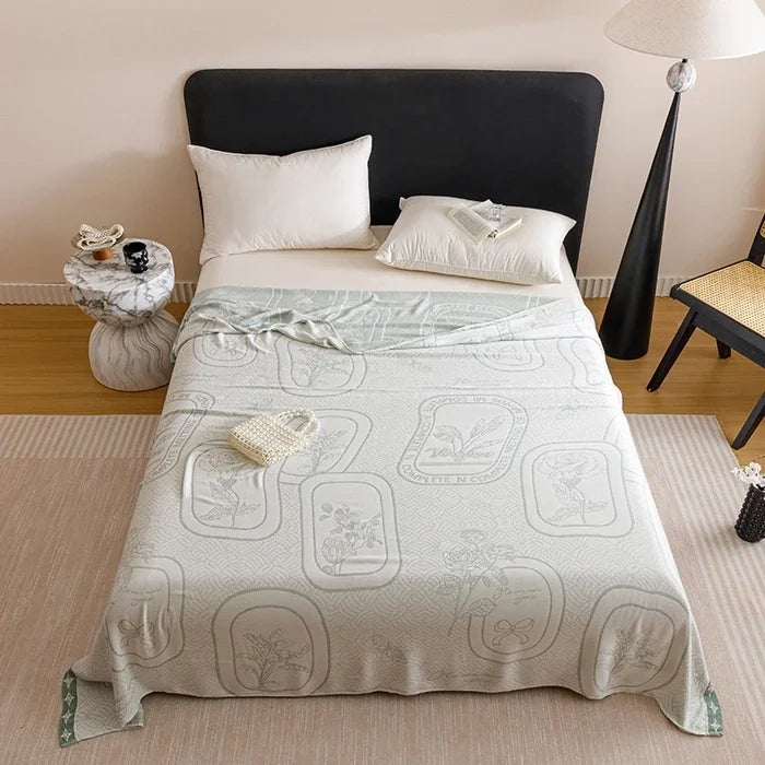 Bamboo Fiber Jacquard Cooling Blanket