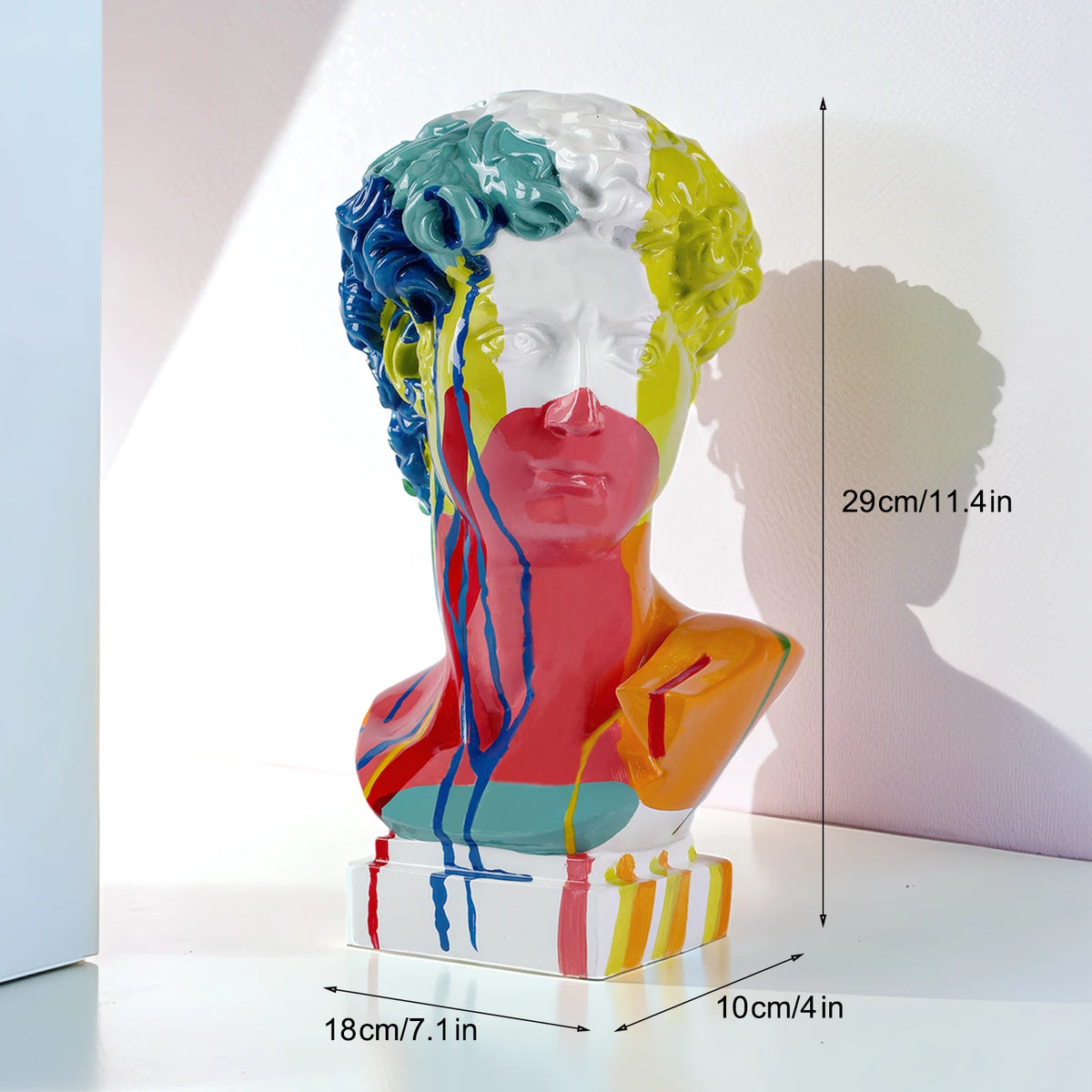 European David Head Resin Bust Sculpture