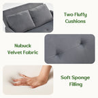 46.5" Convertible Sleeper Loveseat