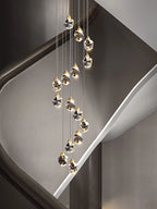 Nordic Crystal Chandelier Multi-Ring Design