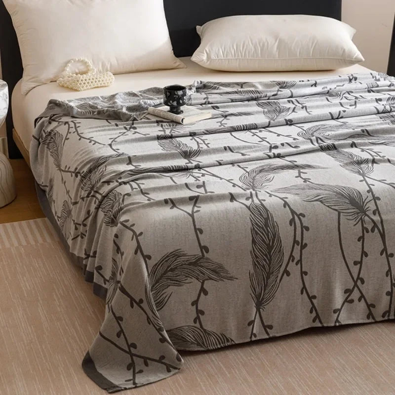 Bamboo Fiber Jacquard Cooling Blanket