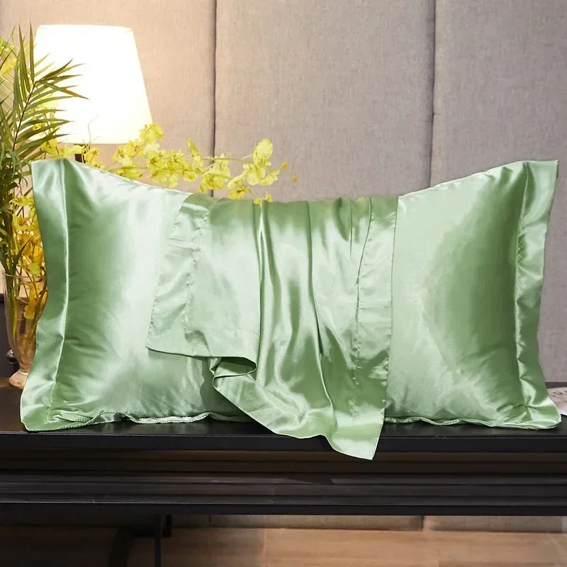 Premium Solid Satin Pillowcase