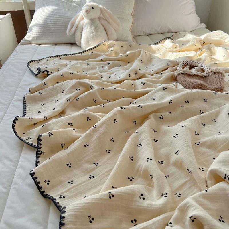 Pure Cotton Cartoon Summer Blanket