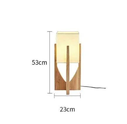 Japanese Vintage Wood Floor Lamp