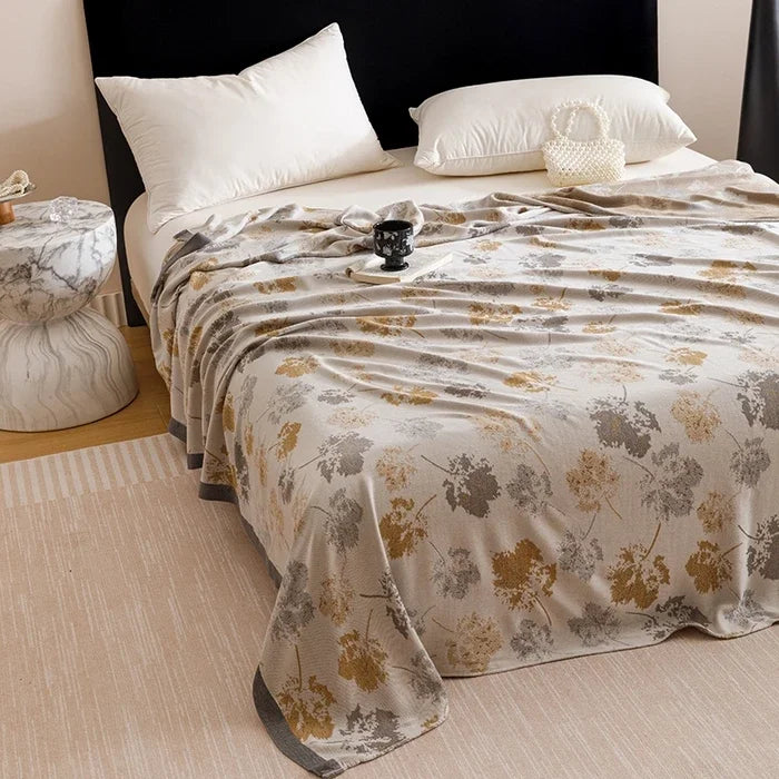 Bamboo Fiber Jacquard Cooling Blanket