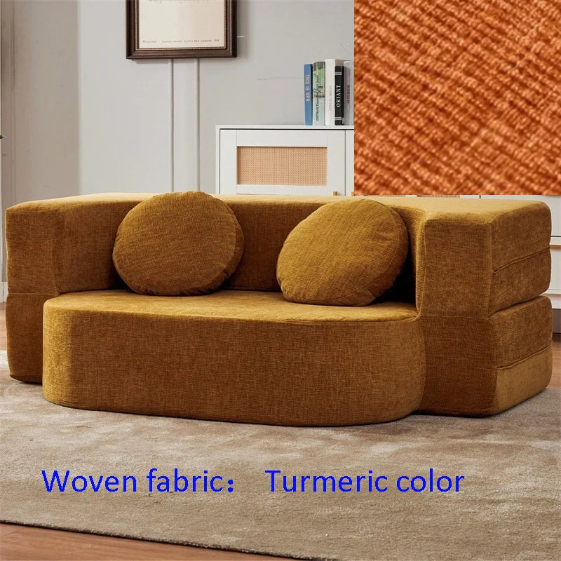 Compact Fabric Sofa Bed