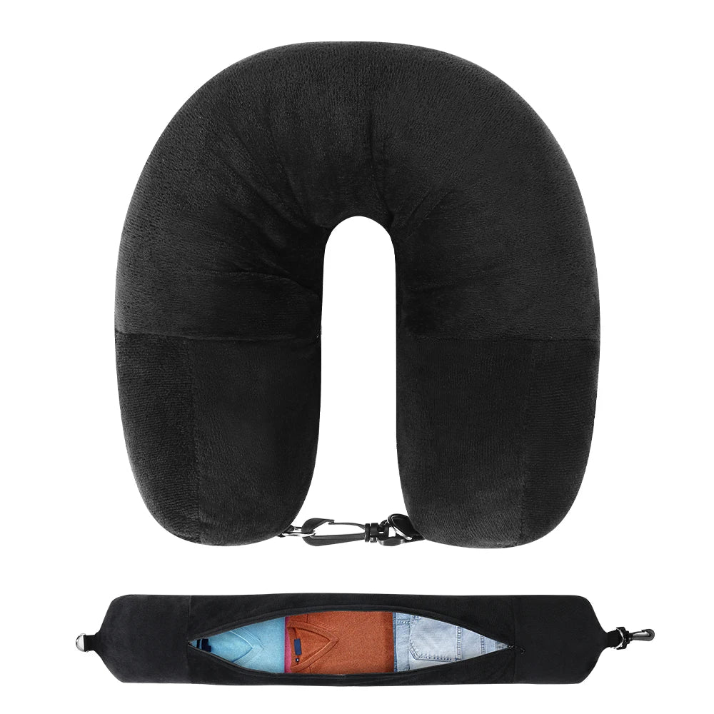 Innovative Travel Neck Pillow Organizer