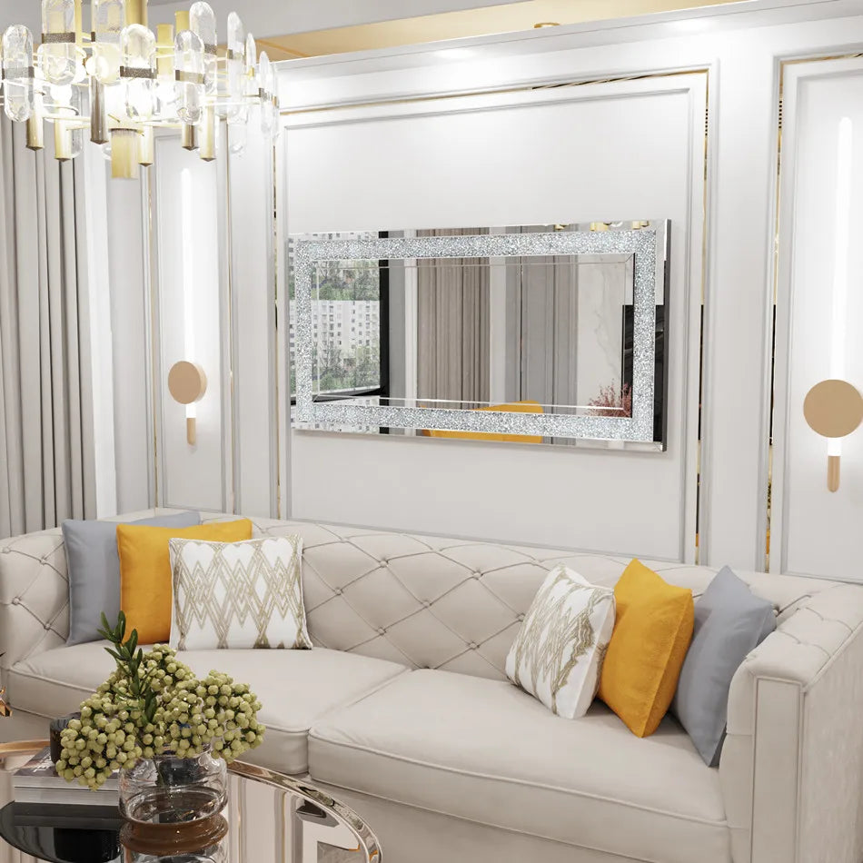 Sparkly Crystal Diamond Wall Mirror