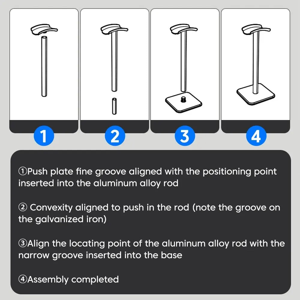 Stylish Aluminum Headphone Stand Holder