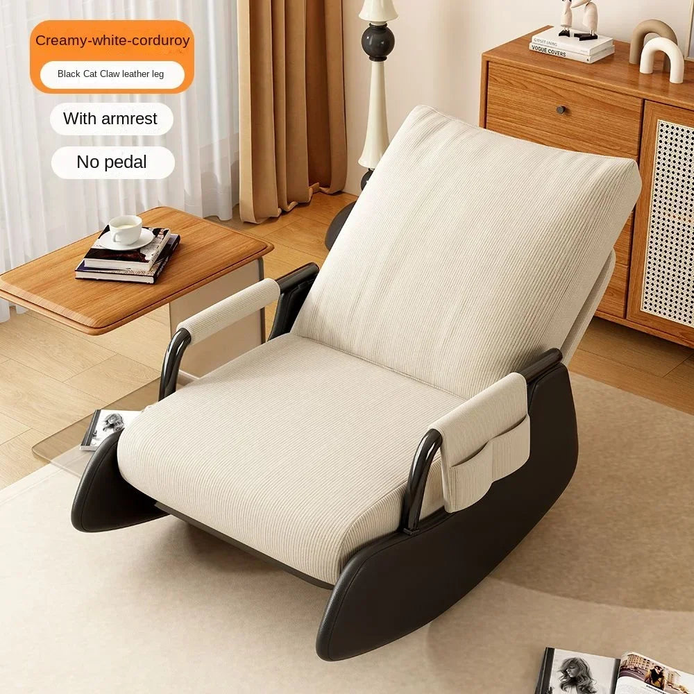 Modern Velvet Rocking Lounge Chair