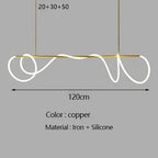 Modern Minimalist Hose Chandelier