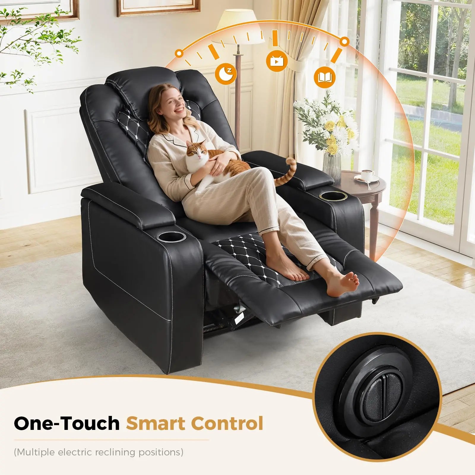 Electric Recliner with USB Ports