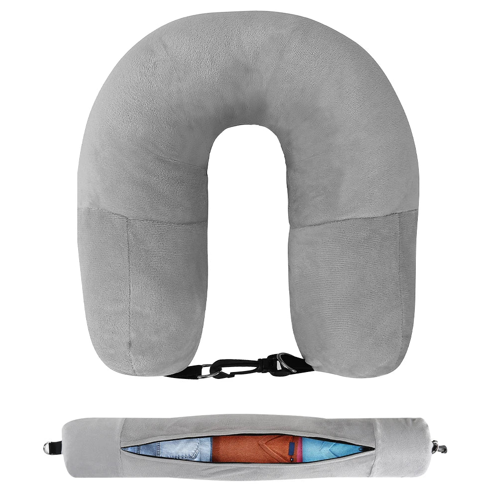 Innovative Travel Neck Pillow Organizer