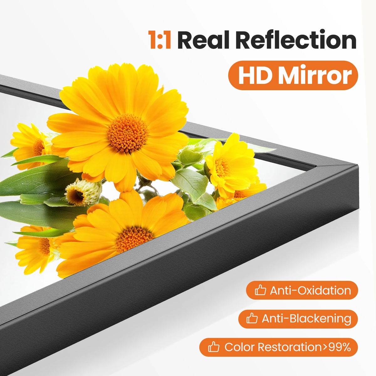 Sleek Arched Aluminum Mirror