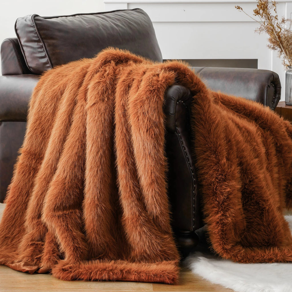 Luxury Faux Fur Throw Blanket