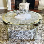 Crushed Diamond Mirrored Table