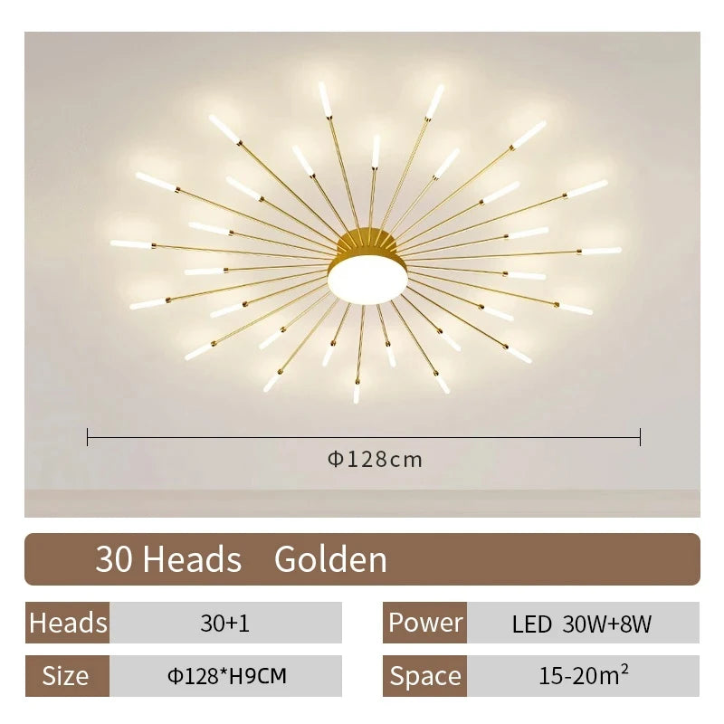 Fan-Shaped LED Ceiling Lamp