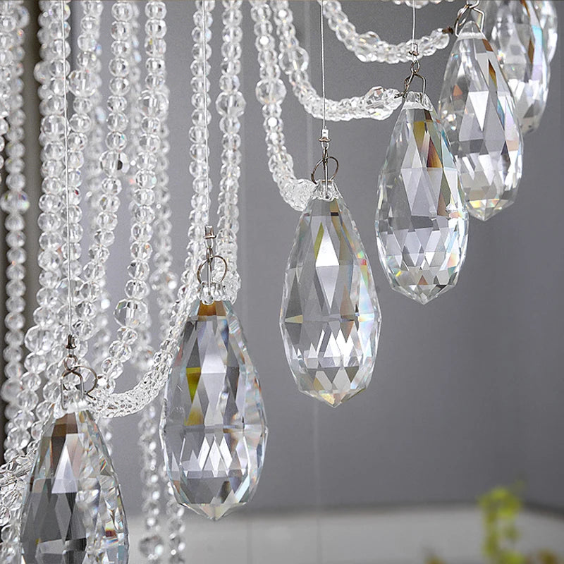 Spiral Crystal Staircase Chandelier