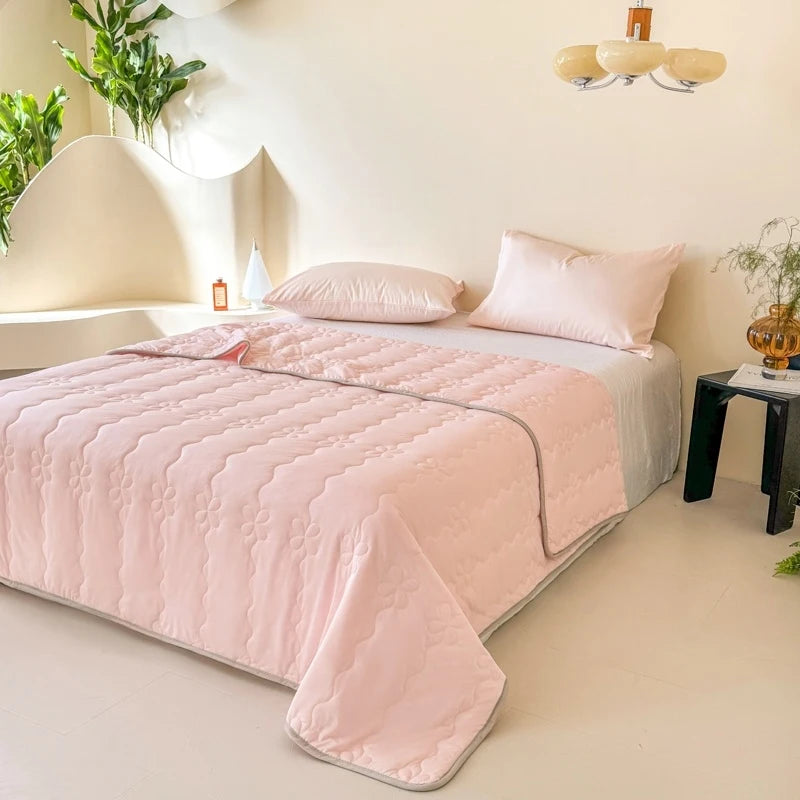 Pink Cooling Summer Blanket
