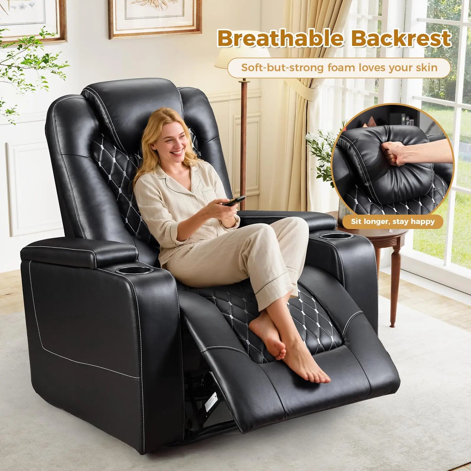 Electric Recliner with USB Ports
