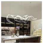 Artistic Ribbon Pendant Light Design