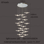 LED Bird Pendant Chandelier