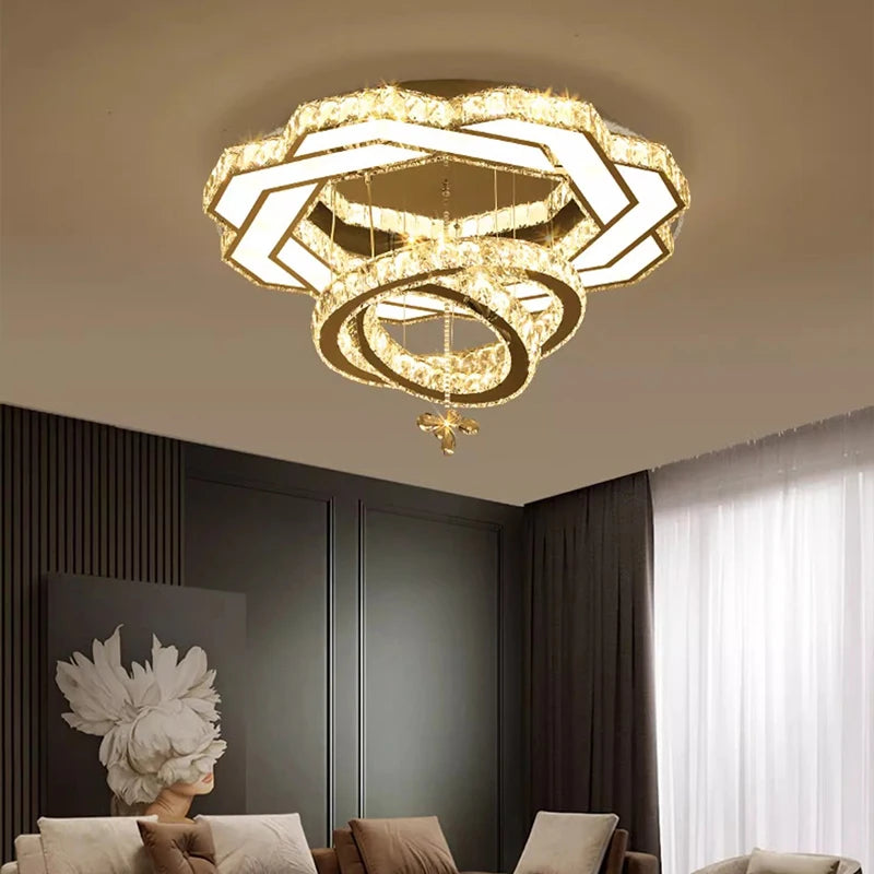 Luxury Crystal LED Ceiling Chandelier