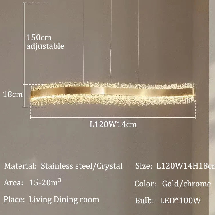 Luxury LED Crystal Chandelier Fixture