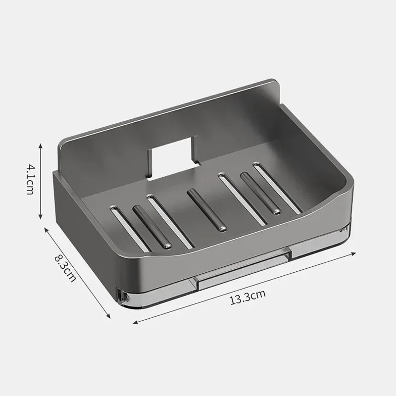 Punch-Free Double Drain Soap Holder