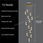 Nordic Crystal Chandelier Multi-Ring Design